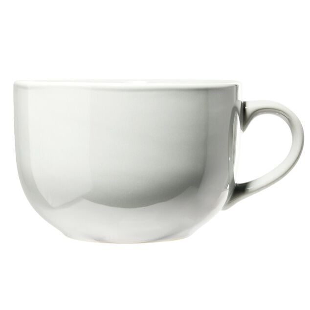 Bol jumbo Madrid en fa&iuml;ence gris clair &Oslash;13xH8,5cm 700ml