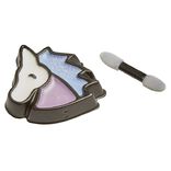 Maquillage licorne bleu blanc violet