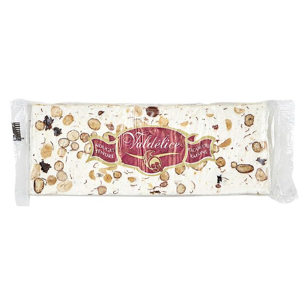 Nougat tendre raisin cacahu&egrave;te Vald&eacute;lice