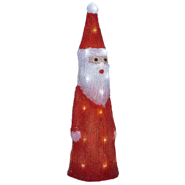 P&egrave;re No&euml;l lumineux 30LED blanc froid H51cm