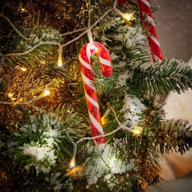 Guirlande lumineuse solaire 50LED blanc chaud 4,9m