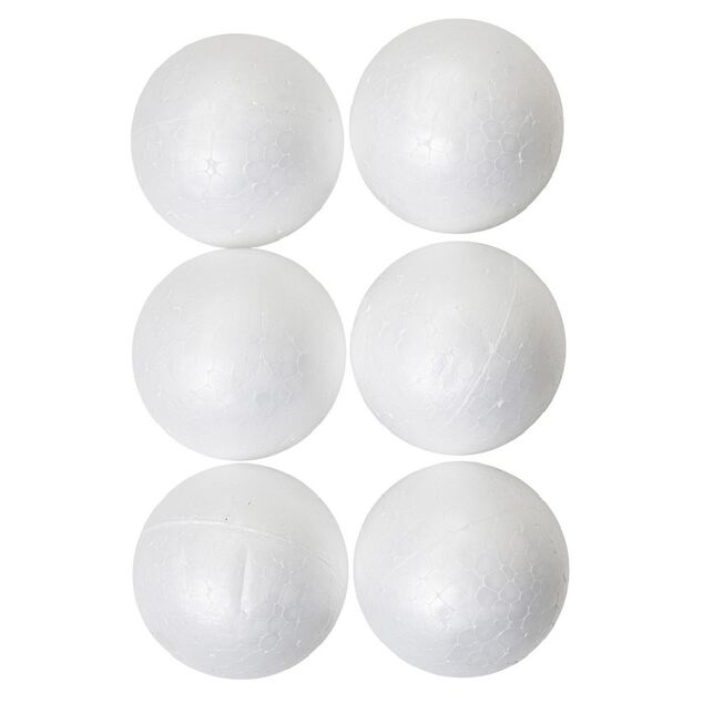 Boule de No&euml;l blanche x6
