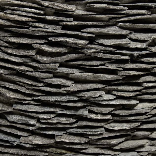 Pot ciment effet parement ardoise Ø44cm