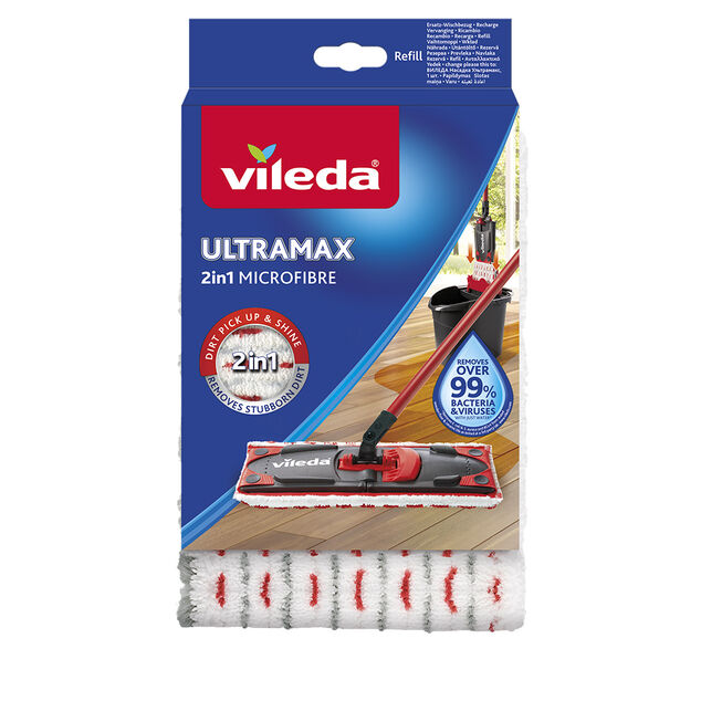 Recharge microfibre Vileda pour balai Ultramax