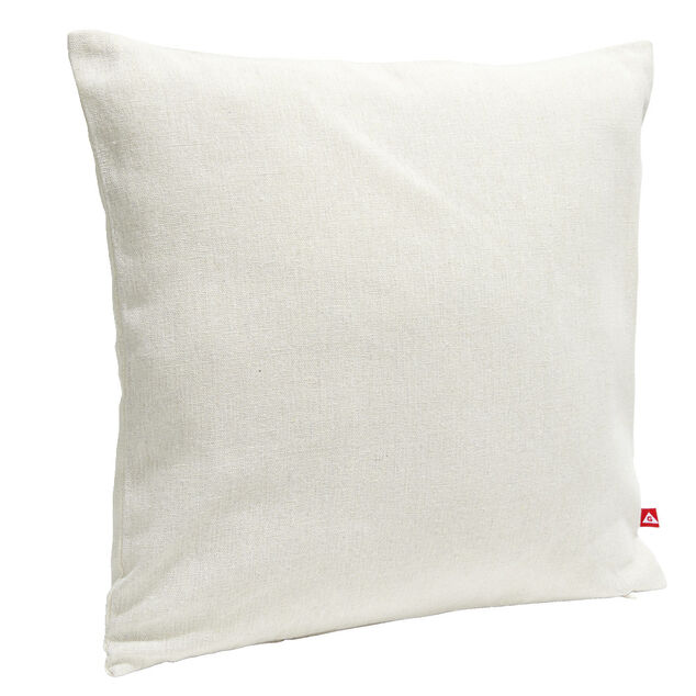 Housse de coussin carr&eacute;e coton tiss&eacute; avec fermeture 40x40cm - 2 mod&egrave;les