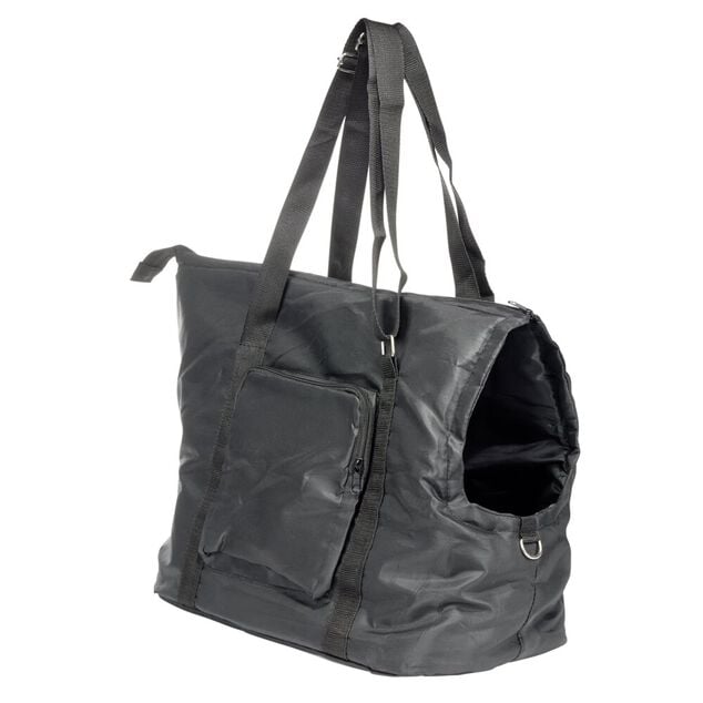 Couchage et transport pour chien avec poign&eacute;es 47x25xH40cm