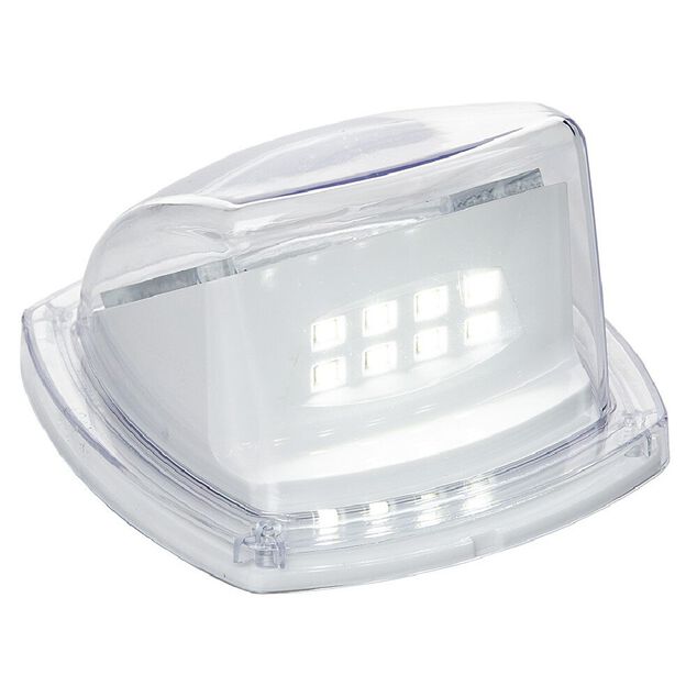 Lampe solaire pour all&eacute;e blanc x2