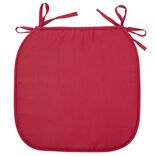 Galette de chaise carrée 38x38cm rouge