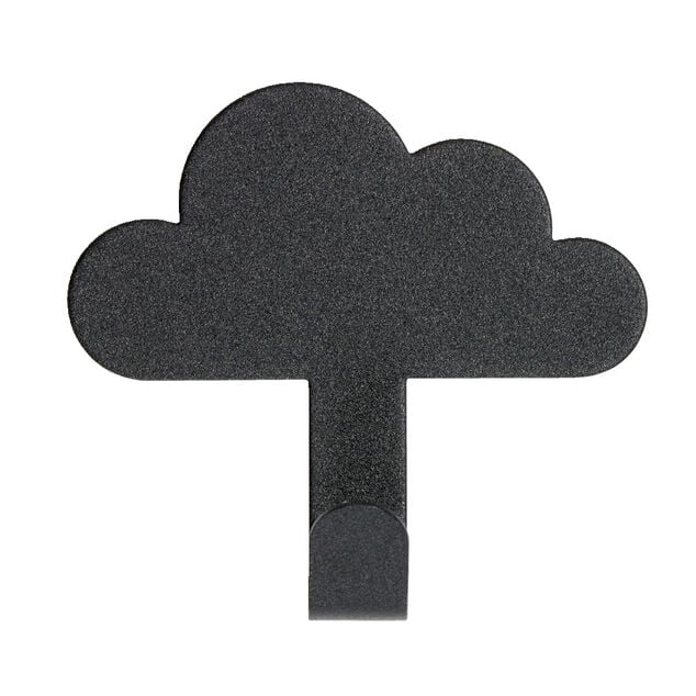 Crochet adh&eacute;sif m&eacute;tal forme nuage 8,5x2xH11,4cm - 3 mod&egrave;les