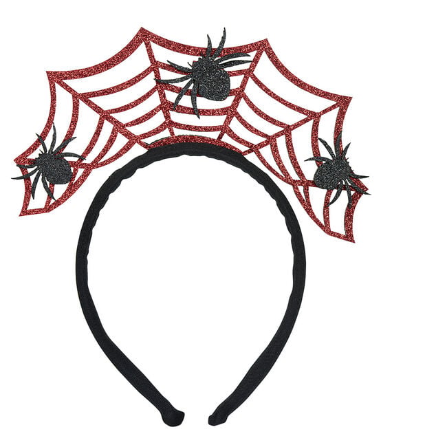 Serre t&ecirc;te enfant Halloween toile avec araign&eacute;es