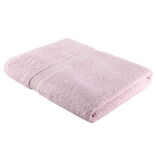 Drap de bain coton rose 100x150cm