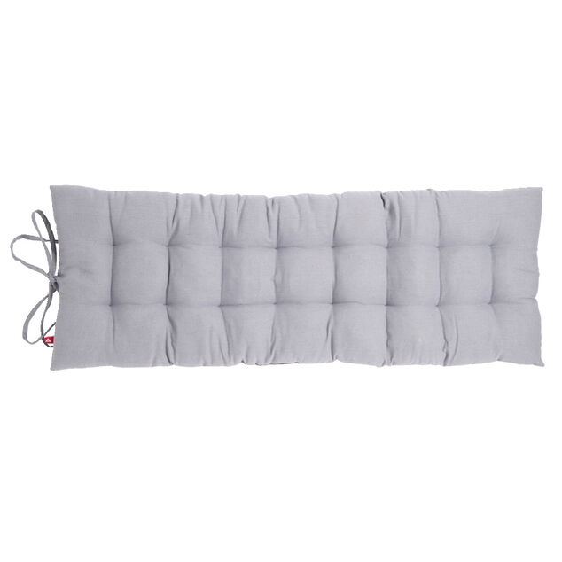 Coussin de banc 40x120cm polycoton gris