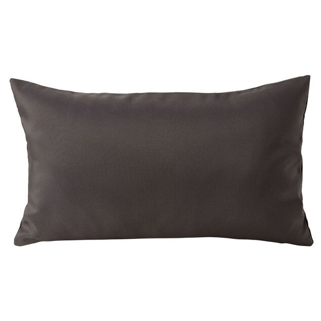 Housse de coussin polyester 30x50cm gris