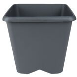 Pot de jardin carré Chorus gris anthracite 15,2 L
