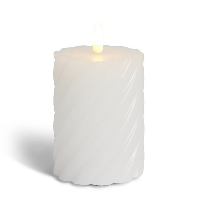 Bougie LED blanche &Oslash;7,5xH10cm