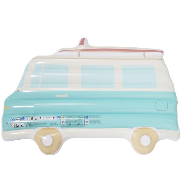 Matelas gonflable piscine Funky forme van bleu 116x178cm