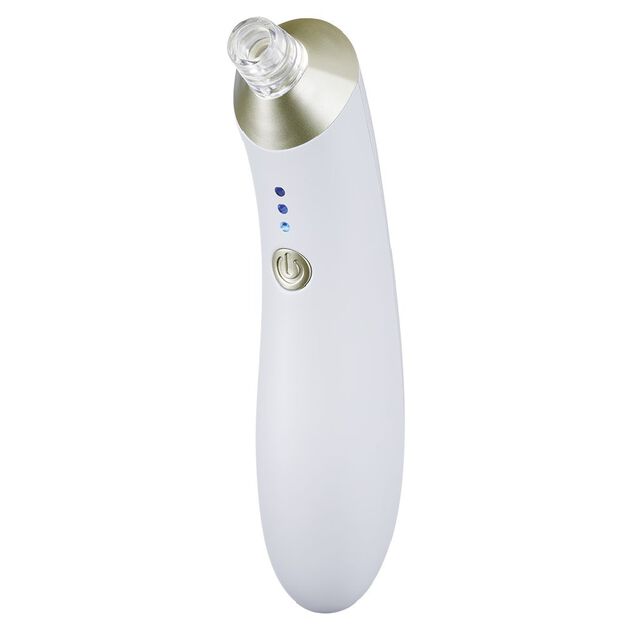 Aspirateur &agrave; point noir blanc et dor&eacute;