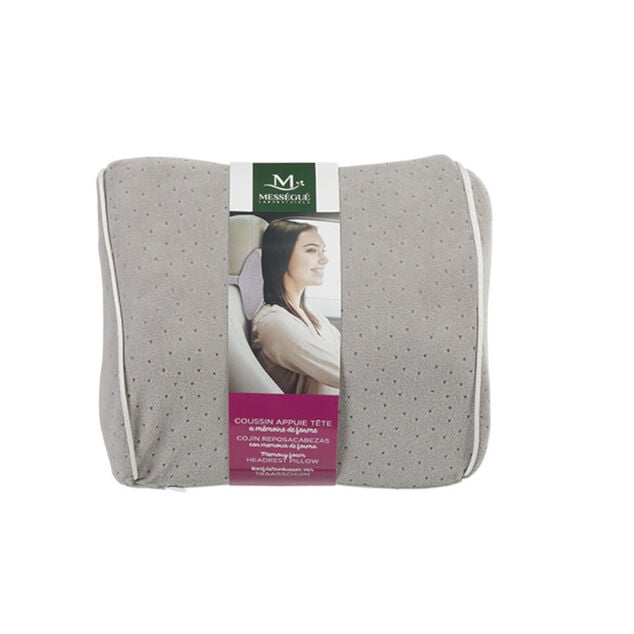 Coussin m&eacute;moire de forme Mess&eacute;gu&eacute; appuie t&ecirc;te