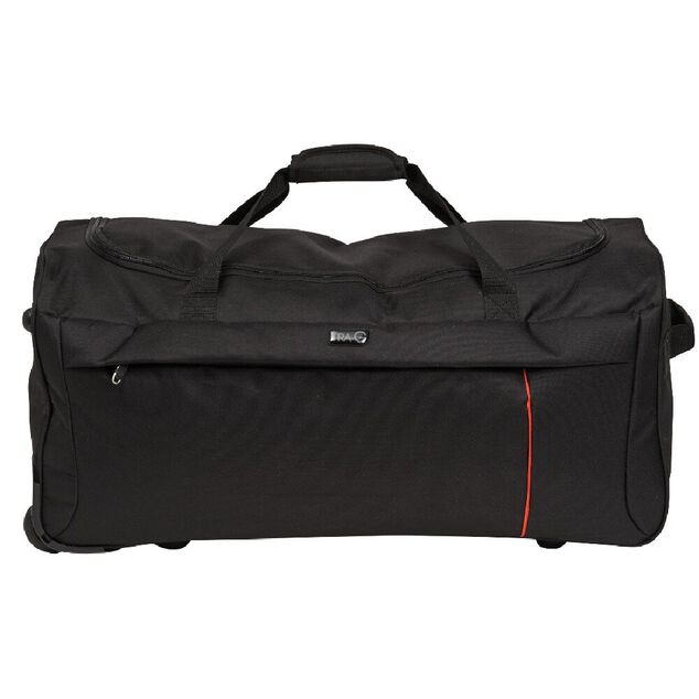 Sac de voyage trolley noir &agrave; roulettes