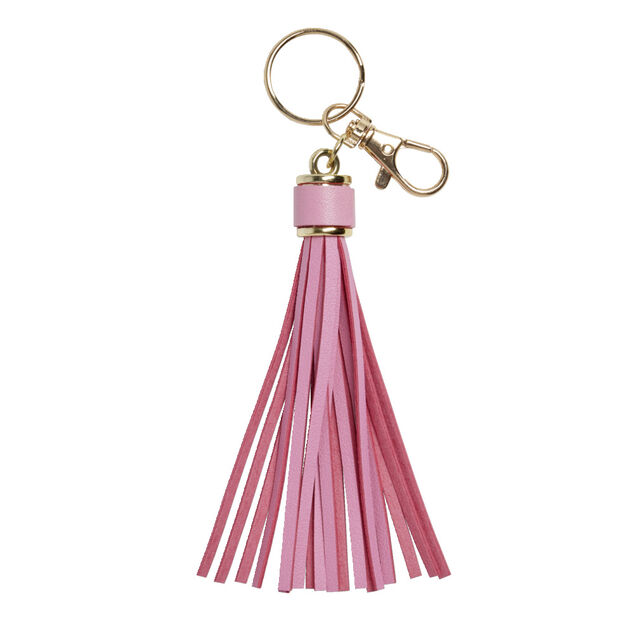 Porte clé pompon plastique coloré - 3 coloris