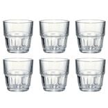 Verre x6 Lola 20cl en verre transparent &Oslash;7xH10cm