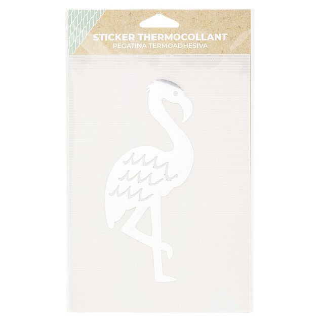 Sticker thermocollant motif flamand rose