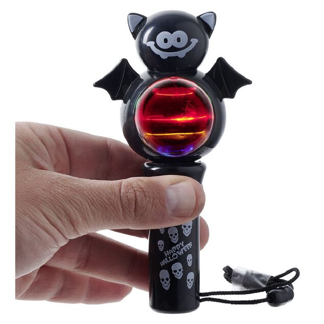 Torche tournoyante Halloween noir orange ou rose