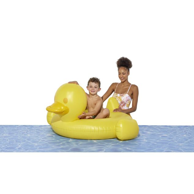Canard gonflable &agrave; chevaucher jaune &Oslash;120cm