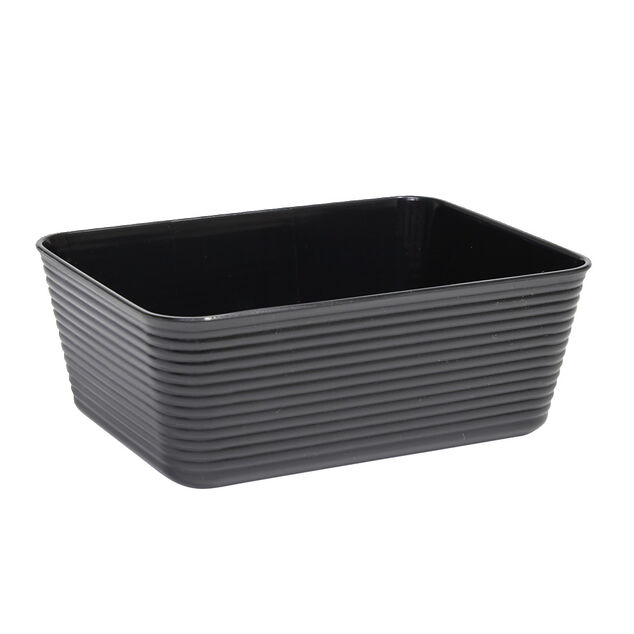 Panière de rangement x2 plastique 16,8x12,5xH6,5cm (3 modèles)