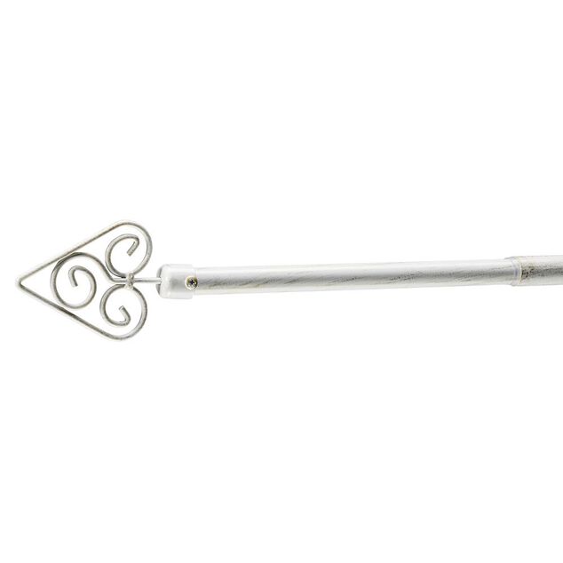 Kit tringle coeur blanc L167-305cm