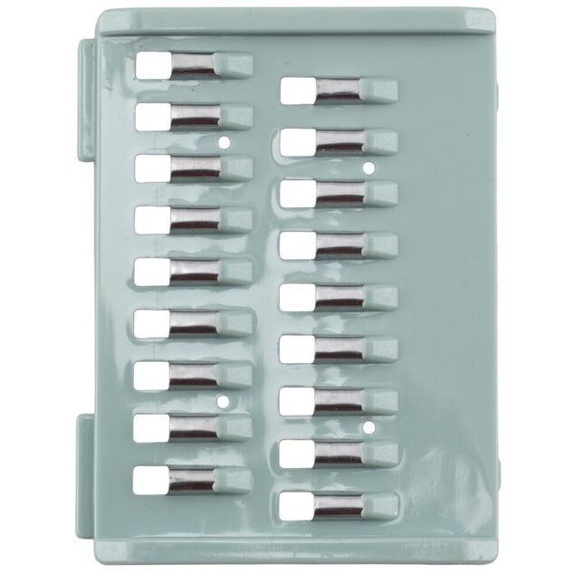 Essoreuse &agrave; salade et mandoline 2en1 plastique bleu 7 pi&egrave;ces &Oslash;22,5xH13cm