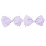 Barrette à cheveux x2 mini noeud tissu pastel 5,5x10cm (4 modèles)