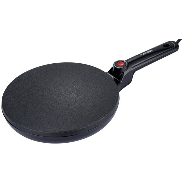 Cr&eacute;pi&egrave;re invers&eacute;e &eacute;lectrique en alu noir &Oslash;24cm 800W