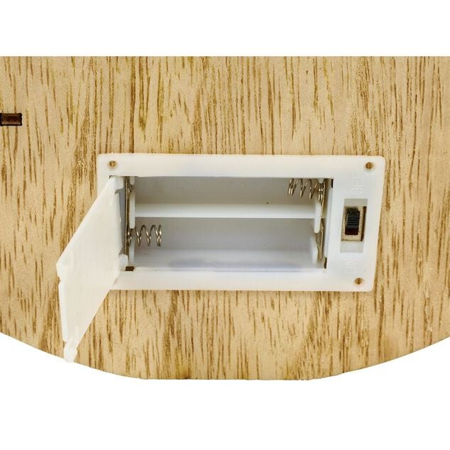 D&eacute;cor de No&euml;l lumineux en bois &agrave; poser H25cm