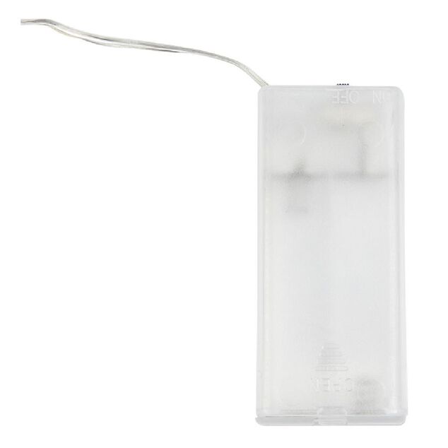 Guirlande &eacute;lectrique fil cuivre 20 microLED 1m d'&eacute;clairage blanc froid