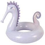 Bou&eacute;e ronde t&ecirc;te d'hippocampe en plastique gris L101xH86cm
