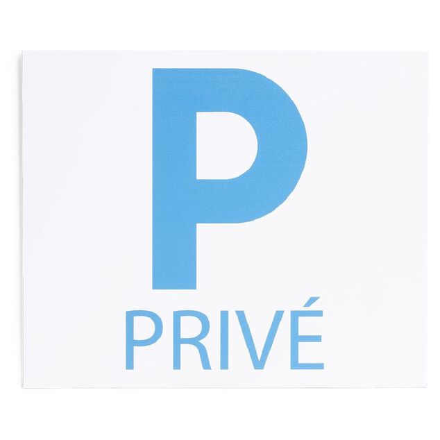 Plaque signal&eacute;tique "Parking priv&eacute;" - 24x20 cm