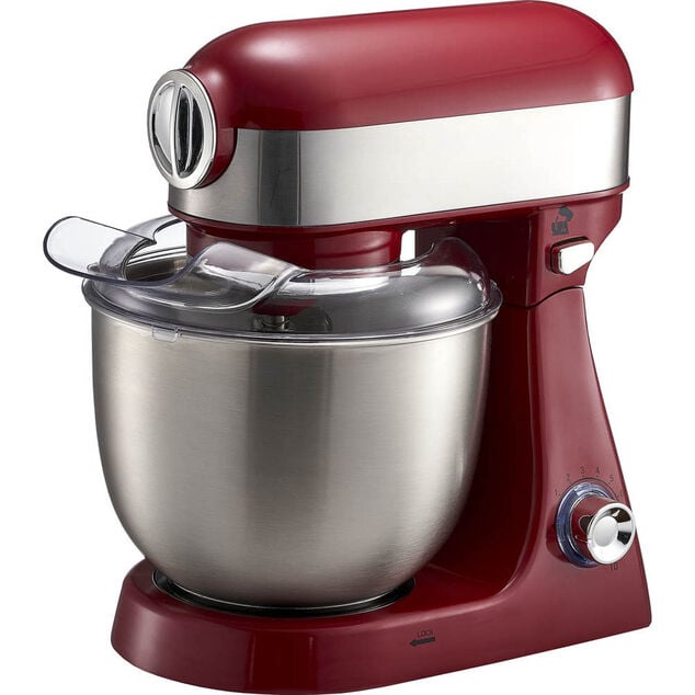 Robot p&acirc;tissier Cuisilux 4 en 1 gris et rouge 5 L