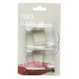 Pince nappe transparent x4