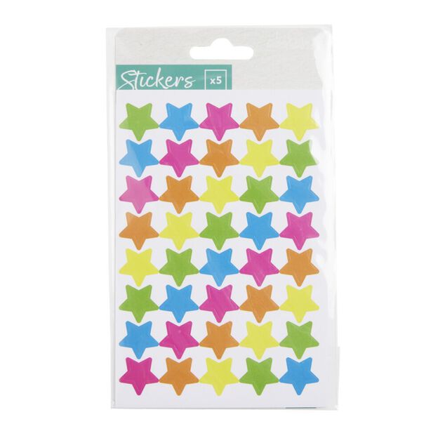 Autocollants 15x5cm 5 feuilles - plusieurs mod&egrave;les