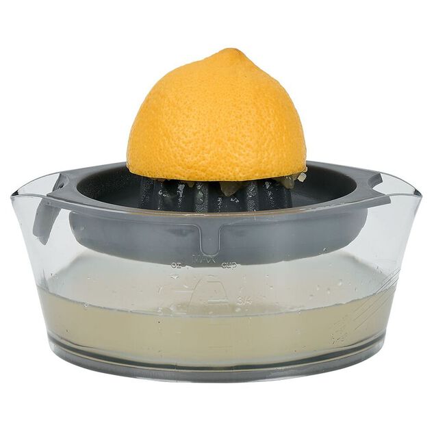 Presse agrumes avec r&eacute;servoir transparent vert