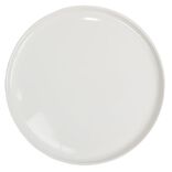 Assiette ronde plate Nordic porcelaine blanc