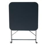 Table basse de jardin Boston carr&eacute;e m&eacute;tal noir