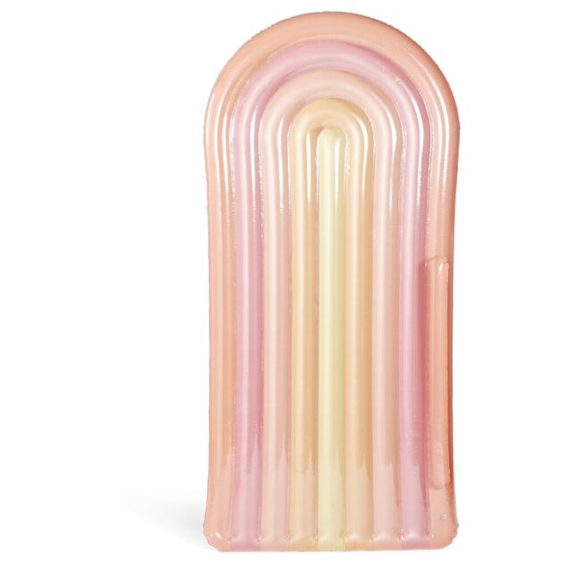 Matelas gonflable arc-en-ciel rose et orange L180cm