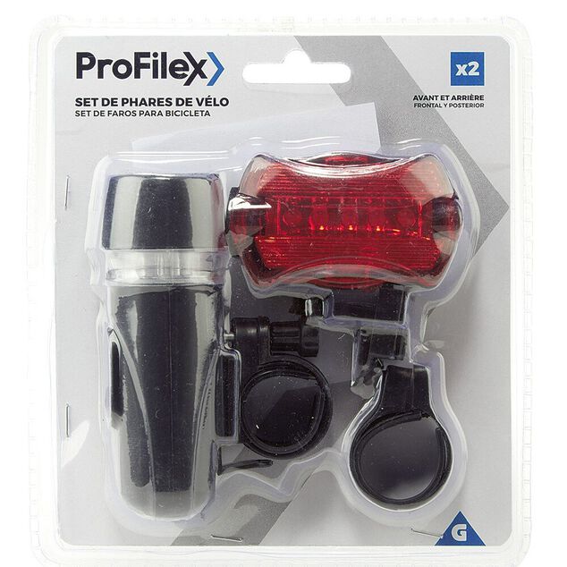 Set de phares pour vélo avant et arrière