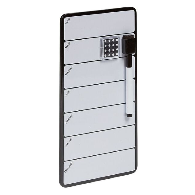 Tableau m&eacute;mo avec feutre effa&ccedil;able