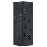 Lanterne solaire noire effet flamme