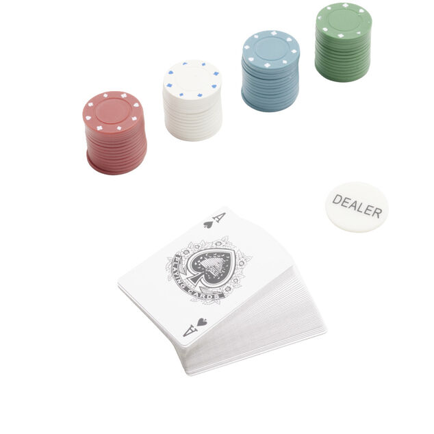 Accessoires pour poker 100 jetons et 1 jeu de cartes