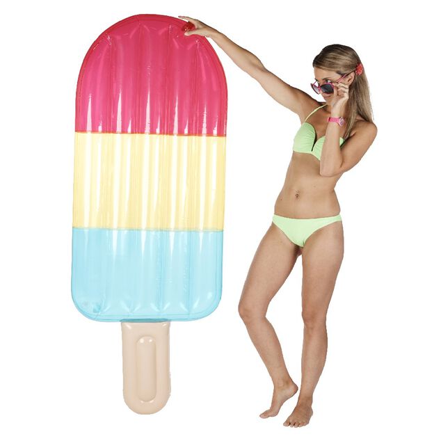 Matelas gonflable design glace multicolore