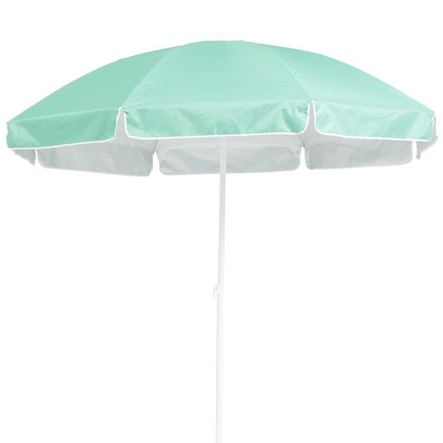 Parasol de plage bleu &eacute;meraude UV UPF50+ &Oslash;200xH209cm